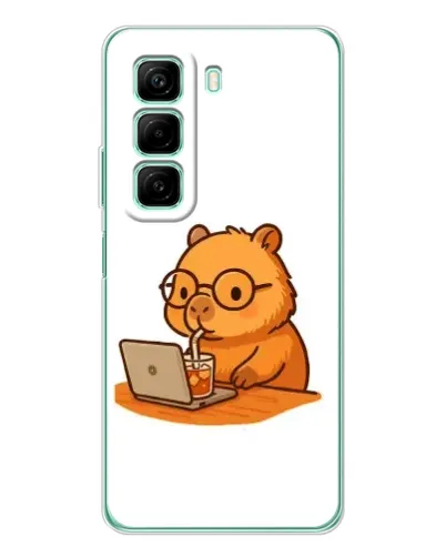 Чехол для Vivo Y31 Pro с картинкой «Капибара с ноутбуком» Чехол для Vivo Y31 Pro с картинкой «Капибара с ноутбуком»