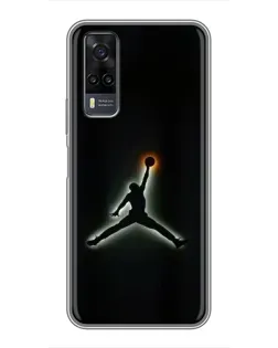 Чехол для Vivo Y31 с картинкой «Jordan Gradient Logo»