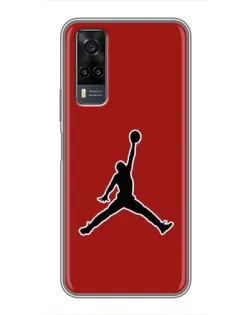 Чехол для Vivo Y31 с картинкой «Jordan Red Back»