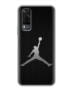 Чехол для Vivo Y31 с картинкой «Jordan Dark Carbon»