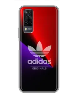 Чехол для Vivo Y31 с картинкой «Adidas Red Neon»