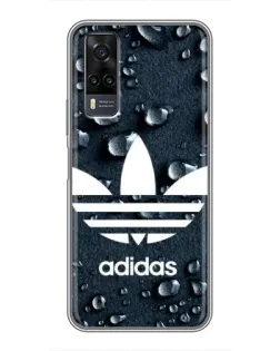 Чехол для Vivo Y31 с картинкой «Adidas Trefoil Blue»
