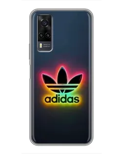 Чехол для Vivo Y31 с картинкой «Неоновый Adidas»