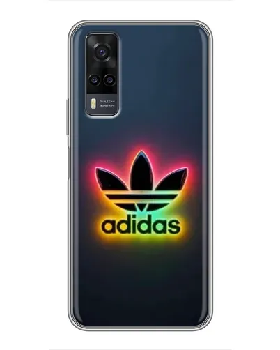 Чехол для Vivo Y31 с картинкой «Неоновый Adidas»