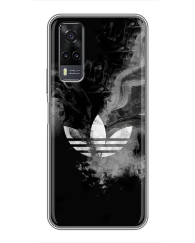 Чехол для Vivo Y31 с картинкой «Абстрактный дым Adidas»