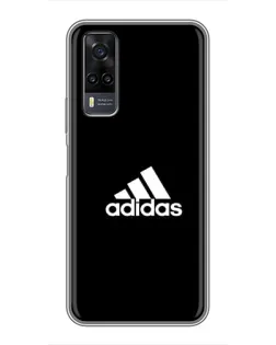Чехол для Vivo Y31 с картинкой «Черная классика Adidas»