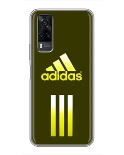 Чехол для Vivo Y31 с картинкой «Оливковый градиент Adidas»