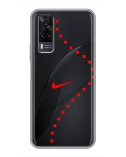 Чехол для Vivo Y31 с картинкой «Абстрактный дизайн Nike» Чехол для Vivo Y31 с картинкой «Абстрактный дизайн Nike»