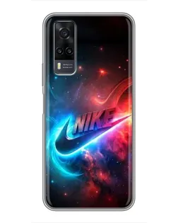 Чехол для Vivo Y31 с картинкой «Огненный логотип Nike» Чехол для Vivo Y31 с картинкой «Огненный логотип Nike»