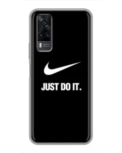 Чехол для Vivo Y31 с картинкой «Классический принт Nike» Чехол для Vivo Y31 с картинкой «Классический принт Nike»