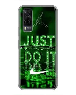 Чехол для Vivo Y31 с картинкой «Зеленый неоновый Nike» Чехол для Vivo Y31 с картинкой «Зеленый неоновый Nike»