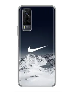 Чехол для Vivo Y31 с картинкой «Nike — зимние горы» Чехол для Vivo Y31 с картинкой «Nike — зимние горы»