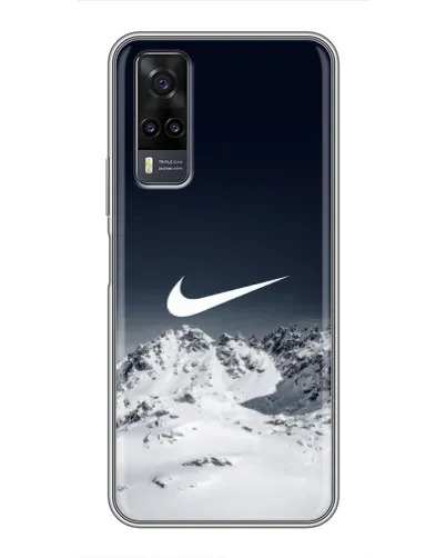 Чехол для Vivo Y31 с картинкой «Nike — зимние горы» Чехол для Vivo Y31 с картинкой «Nike — зимние горы»
