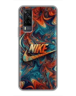 Чехол для Vivo Y31 с картинкой «Nike в абстракции» Чехол для Vivo Y31 с картинкой «Nike в абстракции»