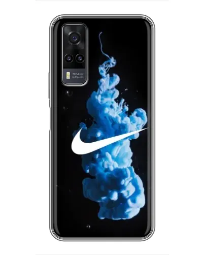 Чехол для Vivo Y31 с картинкой «Nike и синий дым» Чехол для Vivo Y31 с картинкой «Nike и синий дым»