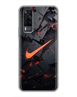 Чехол для Vivo Y31 с картинкой «Nike — эффект разломов» Чехол для Vivo Y31 с картинкой «Nike — эффект разломов»