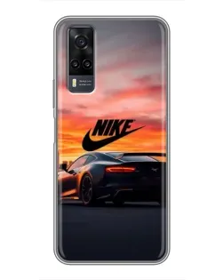 Чехол для Vivo Y31 с картинкой «Nike и суперкар» Чехол для Vivo Y31 с картинкой «Nike и суперкар»
