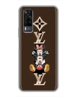 Чехол для Vivo Y31 с картинкой «LV и Микки Маус»