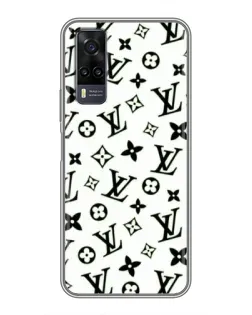 Чехол для Vivo Y31 с картинкой «Монохромный хаос LV»