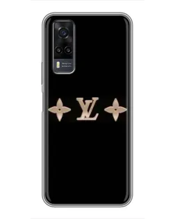 Чехол для Vivo Y31 с картинкой «Louis Vuitton — минимализм»