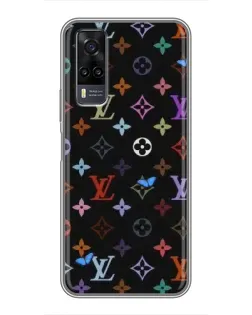 Чехол для Vivo Y31 с картинкой «Цветная монограмма LV»