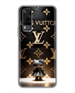 Чехол для Vivo Y31 с картинкой «Монограмма с фигурой»