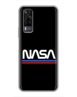 Чехол для Vivo Y31 с картинкой «NASA — классика Red Blue» Чехол для Vivo Y31 с картинкой «NASA — классика Red Blue»
