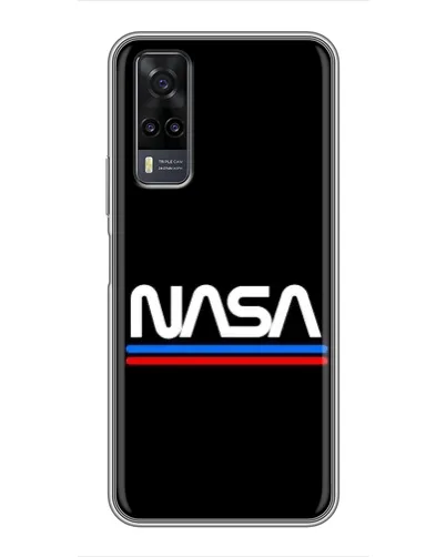 Чехол для Vivo Y31 с картинкой «NASA — классика Red Blue» Чехол для Vivo Y31 с картинкой «NASA — классика Red Blue»