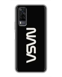 Чехол для Vivo Y31 с картинкой «NASA — вертикальный логотип» Чехол для Vivo Y31 с картинкой «NASA — вертикальный логотип»