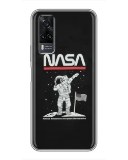 Чехол для Vivo Y31 с картинкой «NASA — шагаем по Луне» Чехол для Vivo Y31 с картинкой «NASA — шагаем по Луне»