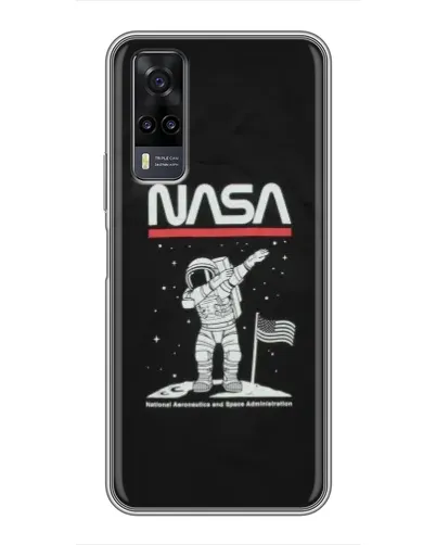 Чехол для Vivo Y31 с картинкой «NASA — шагаем по Луне» Чехол для Vivo Y31 с картинкой «NASA — шагаем по Луне»
