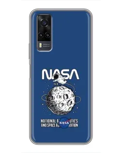 Чехол для Vivo Y31 с картинкой «NASA — лунная миссия» Чехол для Vivo Y31 с картинкой «NASA — лунная миссия»