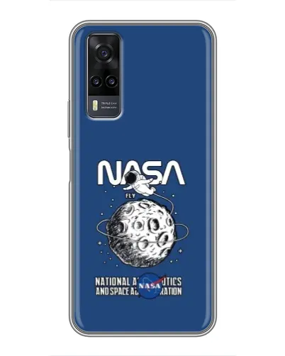 Чехол для Vivo Y31 с картинкой «NASA — лунная миссия» Чехол для Vivo Y31 с картинкой «NASA — лунная миссия»