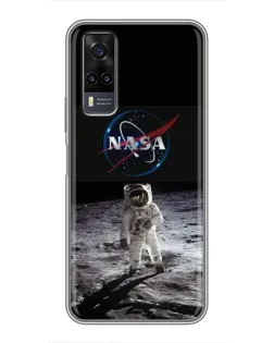 Чехол для Vivo Y31 с картинкой «Астронавт на Луне» Чехол для Vivo Y31 с картинкой «Астронавт на Луне»