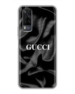 Чехол для Vivo Y31 с картинкой «Gucci — шелковые волны» Чехол для Vivo Y31 с картинкой «Gucci — шелковые волны»