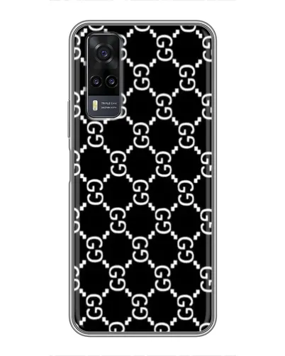 Чехол для Vivo Y31 с картинкой «Gucci — сетчатый паттерн»