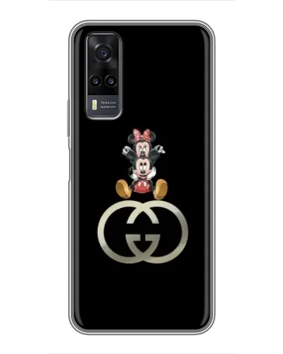 Чехол для Vivo Y31 с картинкой «Минни Маус на лого»