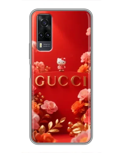 Чехол для Vivo Y31 с картинкой «Gucci — золотой сад»