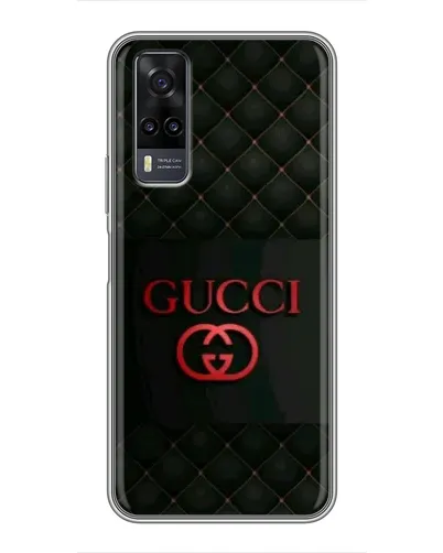 Чехол для Vivo Y31 с картинкой «Gucci — стеганый черный»