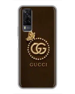 Чехол для Vivo Y31 с картинкой «Gucci — золотая бабочка» Чехол для Vivo Y31 с картинкой «Gucci — золотая бабочка»
