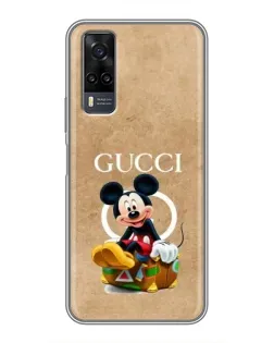 Чехол для Vivo Y31 с картинкой «Микки Маус Gucci — крафт» Чехол для Vivo Y31 с картинкой «Микки Маус Gucci — крафт»