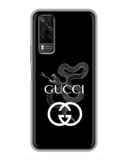 Чехол для Vivo Y31 с картинкой «Gucci — серебряная змея» Чехол для Vivo Y31 с картинкой «Gucci — серебряная змея»