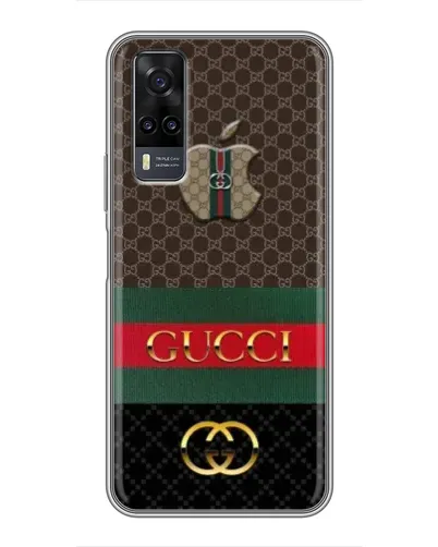 Чехол для Vivo Y31 с картинкой «Gucci — брендированный десерт»