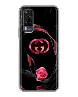 Чехол для Vivo Y31 с картинкой «Gucci — неоновая роза» Чехол для Vivo Y31 с картинкой «Gucci — неоновая роза»