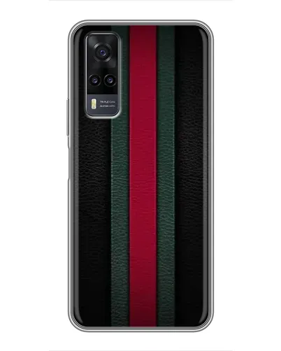 Чехол для Vivo Y31 с картинкой «Gucci — неоновая линия»