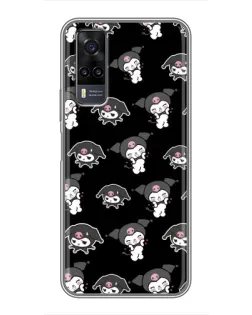 Чехол для Vivo Y31 с картинкой «Черный паттерн Kuromi» Чехол для Vivo Y31 с картинкой «Черный паттерн Kuromi»