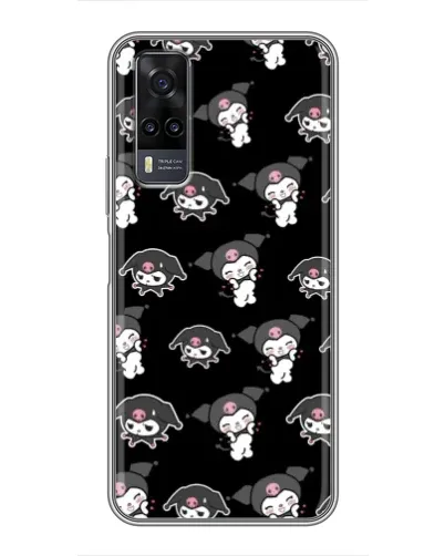 Чехол для Vivo Y31 с картинкой «Черный паттерн Kuromi» Чехол для Vivo Y31 с картинкой «Черный паттерн Kuromi»