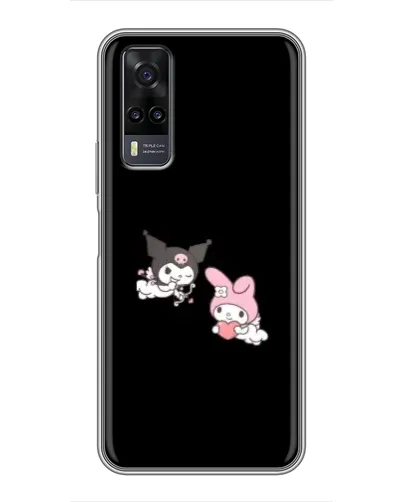 Чехол для Vivo Y31 с картинкой «My Melody и Kuromi» Чехол для Vivo Y31 с картинкой «My Melody и Kuromi»