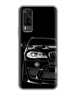 Чехол для Vivo Y31 с картинкой «Темный силуэт BMW» Чехол для Vivo Y31 с картинкой «Темный силуэт BMW»