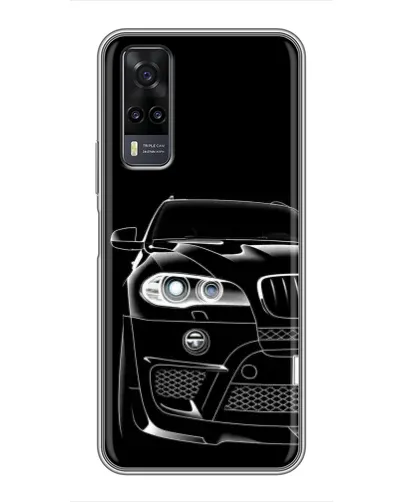 Чехол для Vivo Y31 с картинкой «Темный силуэт BMW» Чехол для Vivo Y31 с картинкой «Темный силуэт BMW»